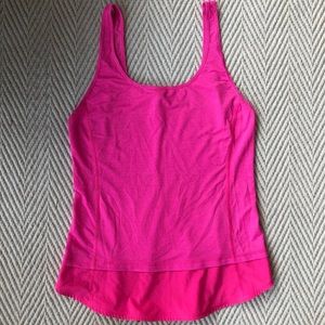Lululemon hot pink mod moves raspberry glo tank 6